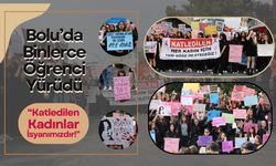 Bolu’da binlerce öğrenci yürüdü: “Katledilen Kadınlar İsyanımızdır!”