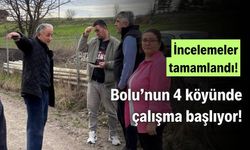Bolu'da, 4 köyün içme suyu ve yol sorunu çözülecek