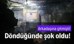 Sobadan çıkan yangın, evi küle çevirdi