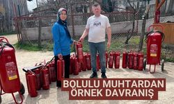 Bolulu muhtardan örnek davranış