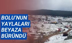 Bolu’nun yaylaları beyaza büründü