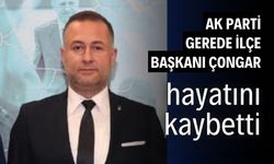 AK Parti Gerede İlçe Başkanı Mehmet Çongar trafik kazasında hayatını kaybetti