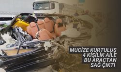 Mucize kurtuluş 4 kişilik aile bu araçtan sağ çıktı