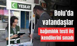 Bolu’da vatandaşlar bağımlılık testi ile kendilerini sınadı