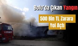 Depoda çıkan yangın 500 bin liradan fazla zarara yol açtı