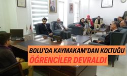 Kaymakamlık koltuğunu öğrenciler devraldı
