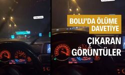 Bolu’da bir sürücü ölüme davetiye çıkardı
