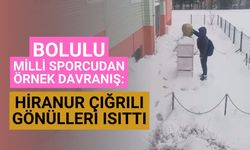 Bolulu Milli sporcudan örnek davranış: Hiranur Çığrılı gönülleri ısıttı