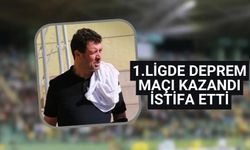 1.ligde deprem maçı kazandı istifa etti