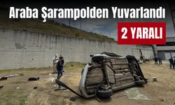 Düzce'de şarampole devrilen otomobildeki 2 kişi yaralandı