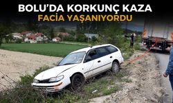 Kamyona çarpmamak için manevra yaptı: Faciadan dönüldü