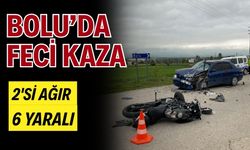 Bolu’da feci kaza: 2’si ağır 6 yaralı