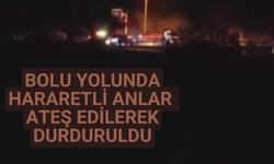 Bolu yolunda hararetli anlar ateş edilerek durduruldu