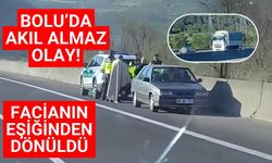 Bolu’da akıl almaz olay! facianın eşiğinden dönüldü