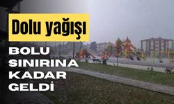Yağışlı hava Düzce'ye ulaştı, kent merkezinde dolu etkili oldu