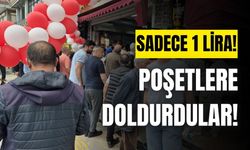 Tavuk döner ve ayrın 1 lira oldu, insanlar birbirini ezdi!