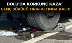 Bolu’da kırmızı ışıkta geçen bisikletli tırın altında kaldı: Genç sürücü ağır yaralı