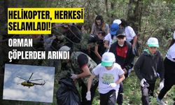 Orman Benim etkinliğine, yangın söndürme helikopteri eşlik etti