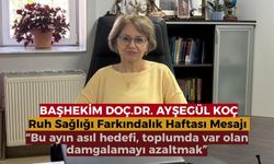 Başhekim Doç. Dr. Ayşegül Koç “Bu ayın asıl hedefi, toplumda var olan damgalamayı azaltmak”