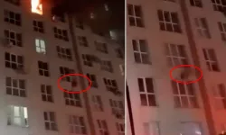 Yangın sırasında panik yapan kadın 8. kattan atladı