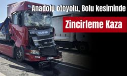 Anadolu Otoyolu'nun Bolu kesimindeki zincirleme kaza ulaşımın aksamasına yol açtı