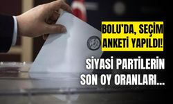 Bolu’da yapılan, seçim anketinin sonuçları yayımlandı