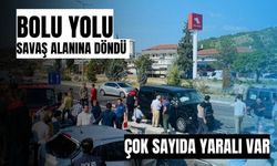 Bolu yolu savaş alanına döndü