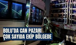 Bolu’da can pazarı çok sayıda ekip bölgede