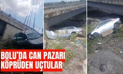Bolu’da can pazarı köprüden uçtular