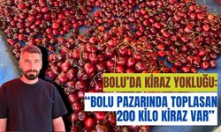 Bolu’da kiraz yokluğu: “Bolu pazarında toplasan 200 kilo kiraz var”