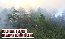 Bolu’daki felaket havadan görüntülendi