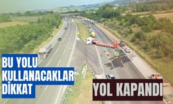 Bu yolu kullanacaklar dikkat yol kapandı