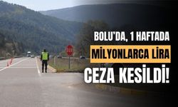 Bolu'da, milyonlarca lira trafik cezası kesildi