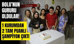 Bolu’da LGS sınavında, 1 kurumdan 2 şampiyon çıktı