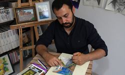Tuvalinde insanı ve doğayı anlatan ressam, kent kimliğini yansıtan eserleriyle Düzce'yi tanıtıyor