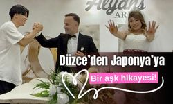 Düzce'den, Japonya'ya bir aşk hikayesi! Japon gelin 'horonla' eğlendi