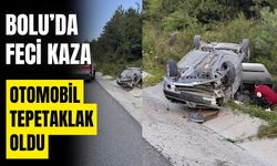 Kontrolden çıkan otomobil takla attı: 3 yaralı
