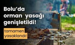 Bolu’da ormanlara giriş yasağı genişletildi! Ateşli piknik tamamen yasak