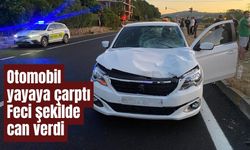 Otomobil yayaya çarptı feci şekilde can verdi