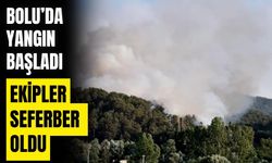 Bolu’da orman yangını başladı