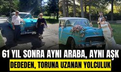 Geçmişten geleceğe uzanan bir aşk hikayesi: 61 Yıl sonra aynı düğün arabası