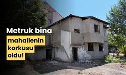 Bolu'da, metruk bina, mahallenin korkusu oldu