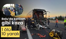 Bolu’da katliam gibi kaza 1 ölü 10 yaralı