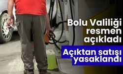 Bolu'da valilik resmen açıkladı açıktan satışı yasaklandı
