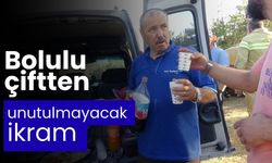 Bolulu çiftten unutulmayacak ikram