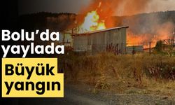 Bolu’da yaylada büyük yangın