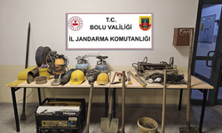 Bolu'da, kaçak define kazısı yaptığı tespit edilen 3 kişi yakalandı