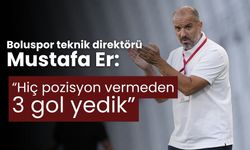 Boluspor teknik direktörü Er: “Hiç pozisyon vermeden 3 gol yedik”