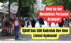 Bolu’da 558 Kişiye İş Fırsatı!