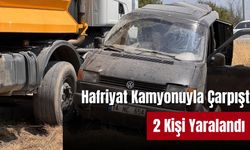 Bolu'da hafriyat kamyonuyla çarpışan panelvandaki 2 kişi yaralandı